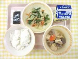 ９日大豆と野菜の炒め煮