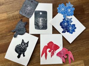 紙版画2