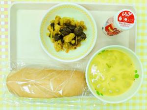 29日鶏とレバーのカレー和え