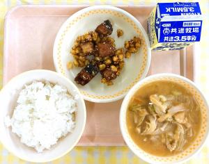 １４日かつおと大豆のごまがらめ