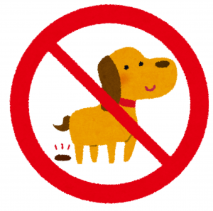 犬のふんは持ち帰りましょう
