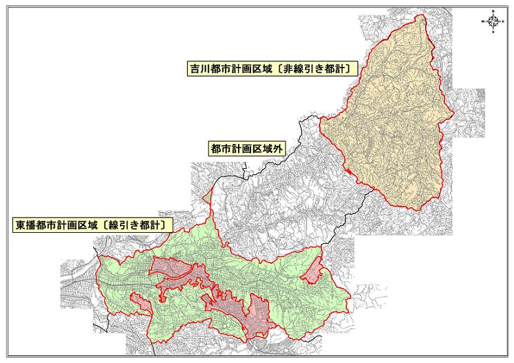 三木市の都市計画の概要の画像