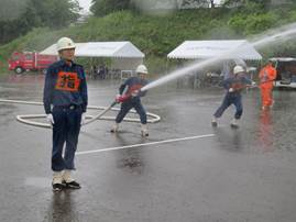 放水隊形完了の画像