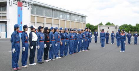 部隊の集合から解散まで一連の動作を学びましたの画像