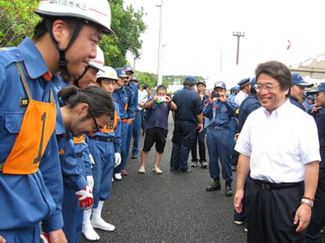 藪本三木市長が激励の画像1