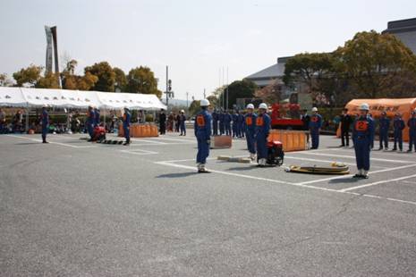 各隊員が定位の画像