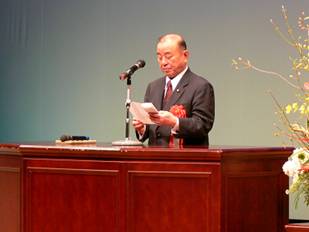 永尾市議会議長祝辞の画像